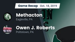 Recap: Methacton  vs. Owen J. Roberts  2019