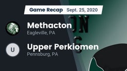 Recap: Methacton  vs. Upper Perkiomen  2020