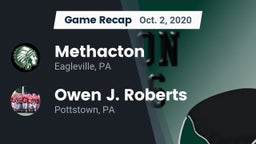 Recap: Methacton  vs. Owen J. Roberts  2020