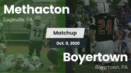 Matchup: Methacton vs. Boyertown  2020