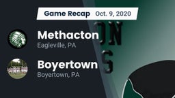 Recap: Methacton  vs. Boyertown  2020
