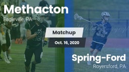 Matchup: Methacton vs. Spring-Ford  2020