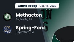 Recap: Methacton  vs. Spring-Ford  2020