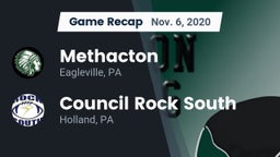 Recap: Methacton  vs. Council Rock South  2020