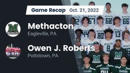 Recap: Methacton  vs. Owen J. Roberts  2022