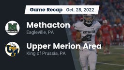 Recap: Methacton  vs. Upper Merion Area  2022