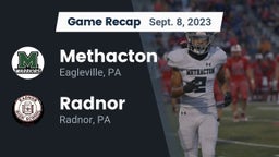 Recap: Methacton  vs. Radnor  2023