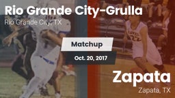 Matchup: Rio Grande Grulla vs. Zapata  2017