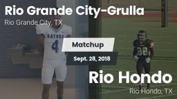 Matchup: Rio Grande Grulla vs. Rio Hondo  2018