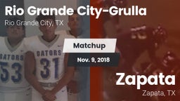 Matchup: Rio Grande Grulla vs. Zapata  2018