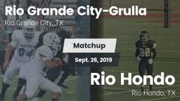 Matchup: Rio Grande Grulla vs. Rio Hondo  2019