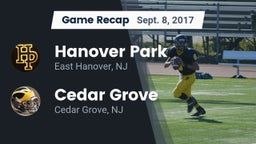 Recap: Hanover Park  vs. Cedar Grove  2017