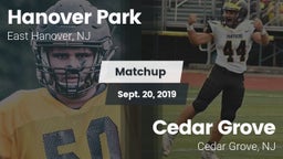 Matchup: Hanover Park High vs. Cedar Grove  2019