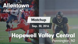 Matchup: Allentown High vs. Hopewell Valley Central  2016