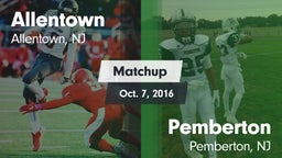 Matchup: Allentown High vs. Pemberton  2016
