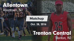 Matchup: Allentown High vs. Trenton Central  2016