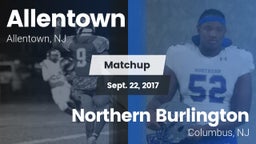 Matchup: Allentown High vs. Northern Burlington  2017