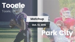 Matchup: Tooele  vs. Park City  2016
