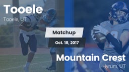Matchup: Tooele  vs. Mountain Crest  2017