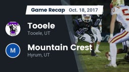 Recap: Tooele  vs. Mountain Crest  2017