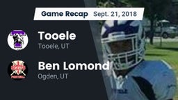 Recap: Tooele  vs. Ben Lomond  2018
