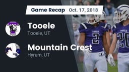 Recap: Tooele  vs. Mountain Crest  2018