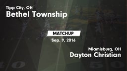 Matchup: Bethel vs. Dayton Christian  2016