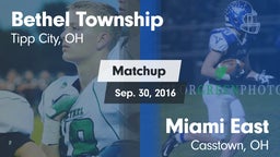 Matchup: Bethel vs. Miami East  2016