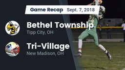 Recap: Bethel Township  vs. Tri-Village  2018