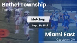 Matchup: Bethel vs. Miami East  2018