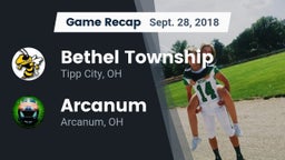 Recap: Bethel Township  vs. Arcanum  2018