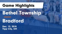 Bethel Township  vs Bradford  Game Highlights - Dec. 13, 2018