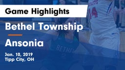 Bethel Township  vs Ansonia  Game Highlights - Jan. 10, 2019