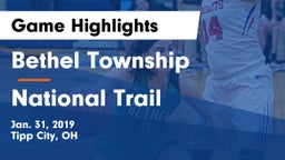 Bethel Township  vs National Trail  Game Highlights - Jan. 31, 2019