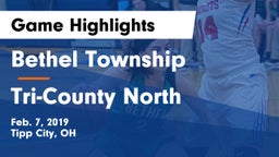 Bethel Township  vs Tri-County North  Game Highlights - Feb. 7, 2019