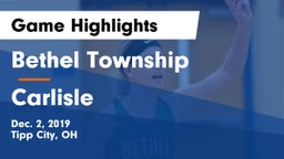 Bethel Township  vs Carlisle  Game Highlights - Dec. 2, 2019