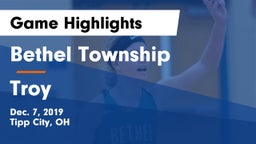 Bethel Township  vs Troy  Game Highlights - Dec. 7, 2019