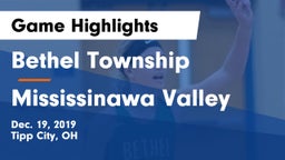Bethel Township  vs Mississinawa Valley  Game Highlights - Dec. 19, 2019