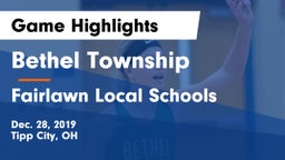 Bethel Township  vs Fairlawn Local Schools Game Highlights - Dec. 28, 2019