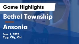 Bethel Township  vs Ansonia  Game Highlights - Jan. 9, 2020