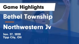 Bethel Township  vs Northwestern Jv Game Highlights - Jan. 27, 2020