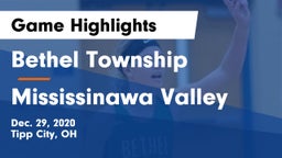 Bethel Township  vs Mississinawa Valley  Game Highlights - Dec. 29, 2020