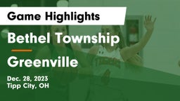 Bethel Township  vs Greenville  Game Highlights - Dec. 28, 2023