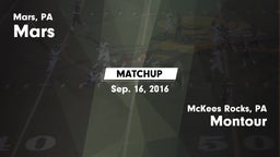 Matchup: Mars  vs. Montour  2016