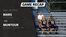 Recap: Mars  vs. Montour  2016