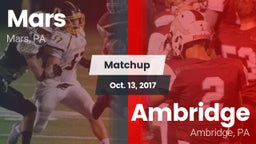 Matchup: Mars  vs. Ambridge  2017