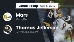 Recap: Mars  vs. Thomas Jefferson  2017