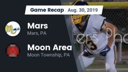 Recap: Mars  vs. Moon Area  2019