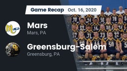 Recap: Mars  vs. Greensburg-Salem  2020
