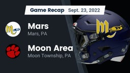 Recap: Mars  vs. Moon Area  2022